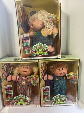Cabbage Patch Kids Snacktime Kid Doll - x3 - 2 NIB!
